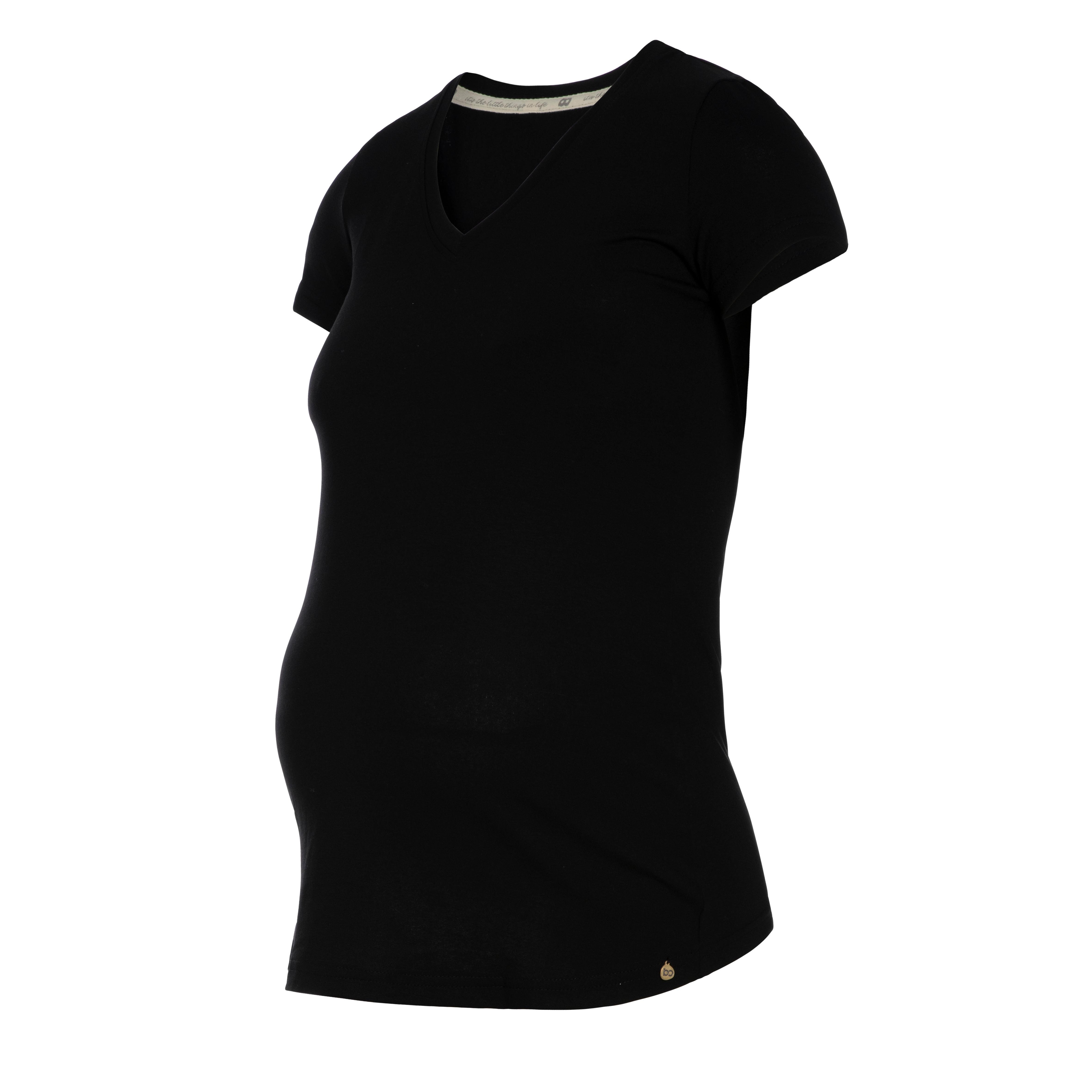Zwangerschaps T-shirt Glow zwart - M