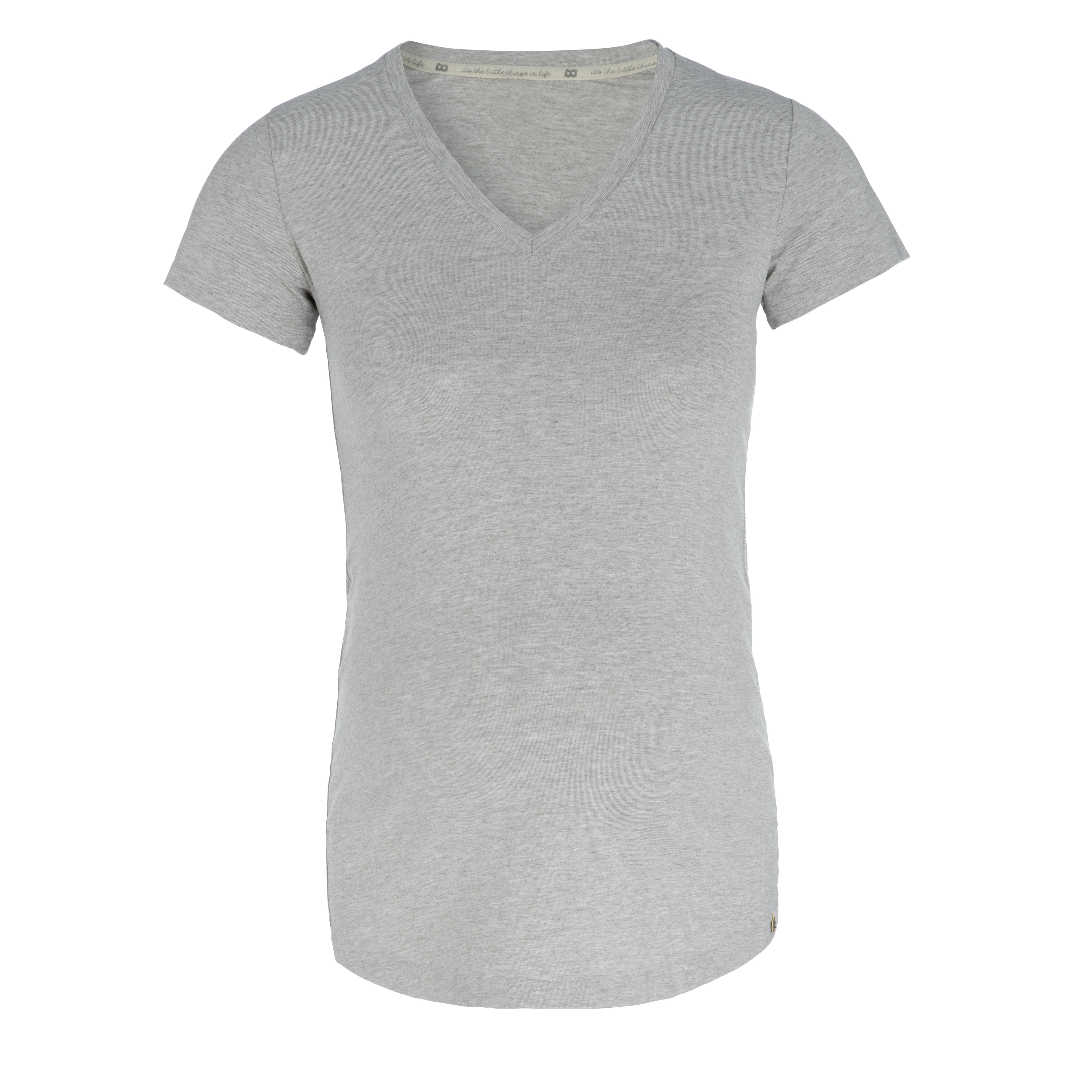 Zwangerschaps T-shirt Glow dusty grey - S