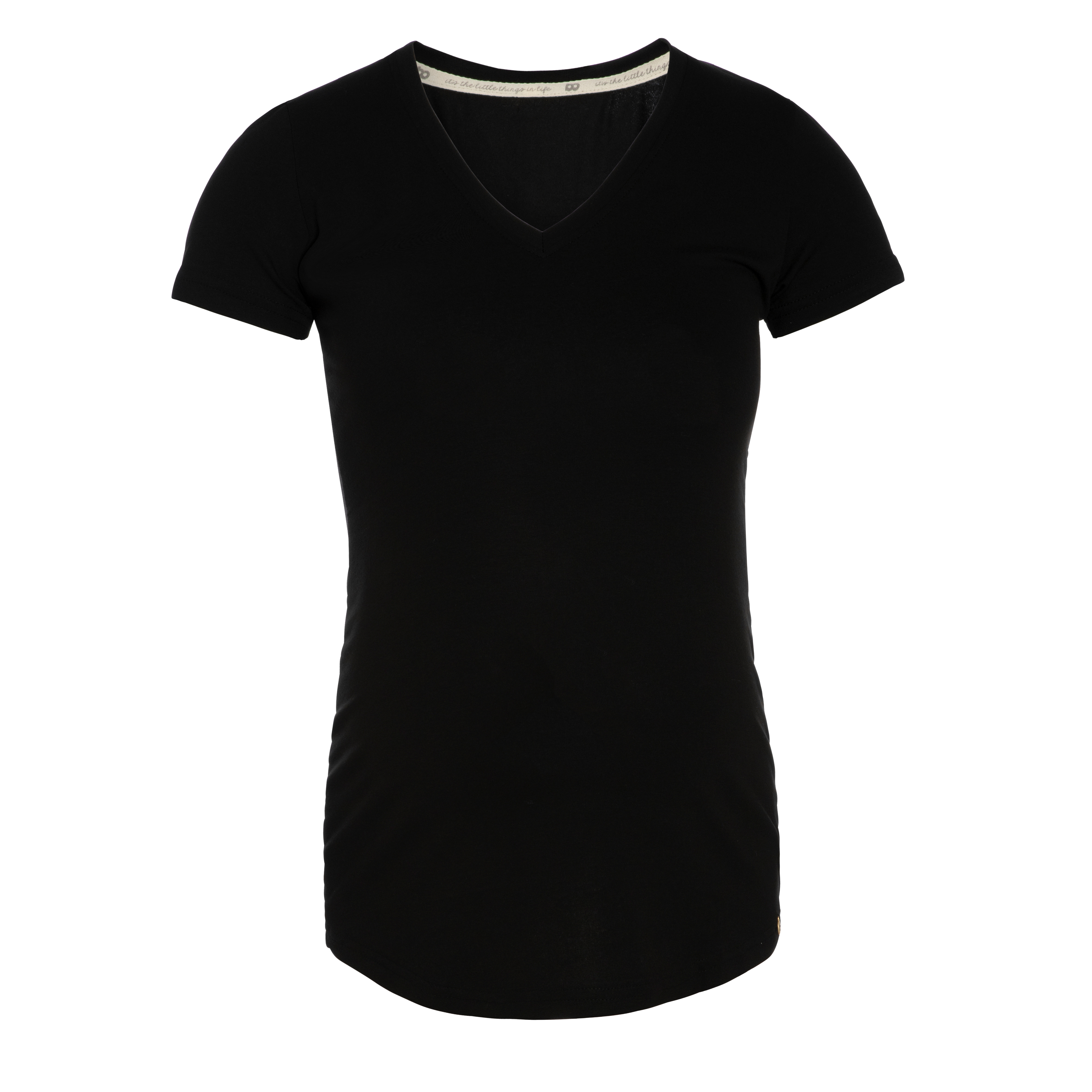 Zwangerschaps T-shirt Glow zwart - XL