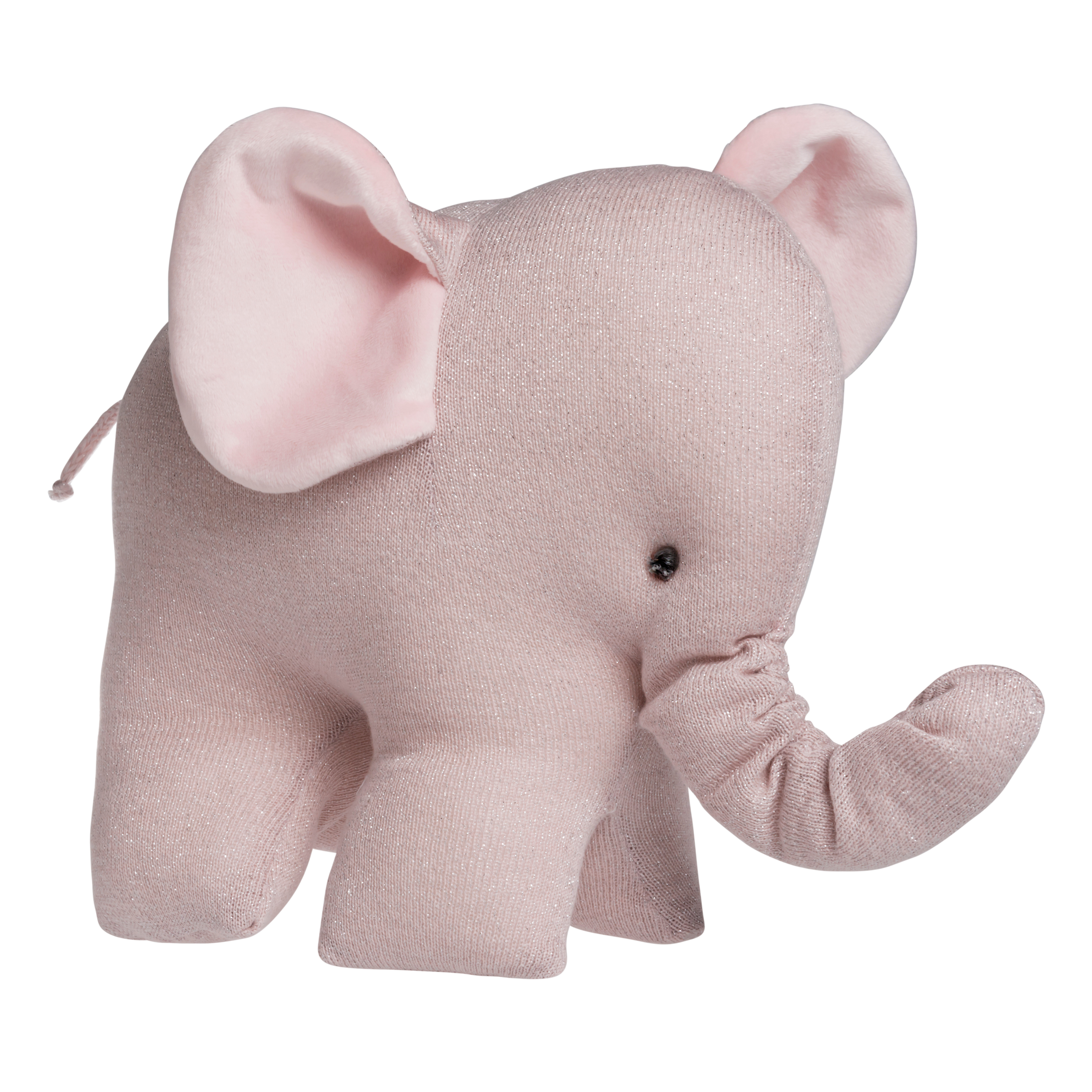 Knuffelolifant Sparkle zilver-roze mêlee